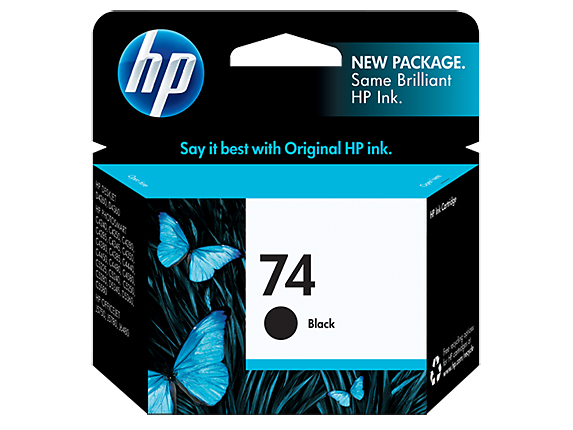 HP 74 Black Inkjet Print Cartridge (CB335WA) EL